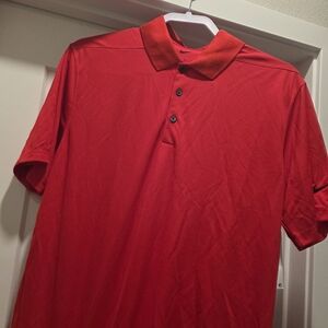 Nike Men's Red Polo Shirt